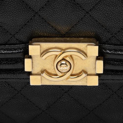 Chanel Caviar Leather N/S Boy Bag