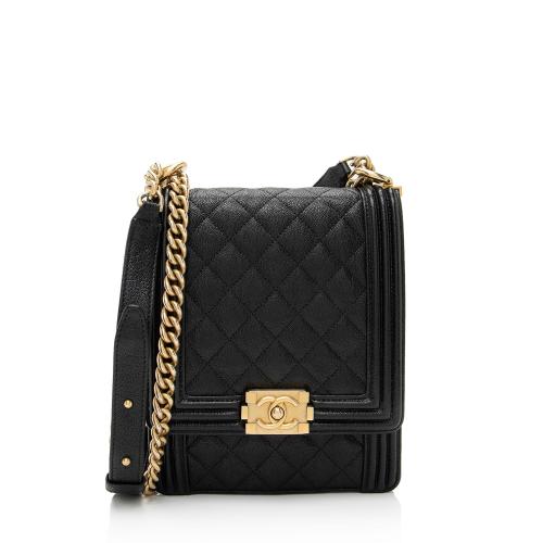 Chanel Caviar Leather N/S Boy Bag