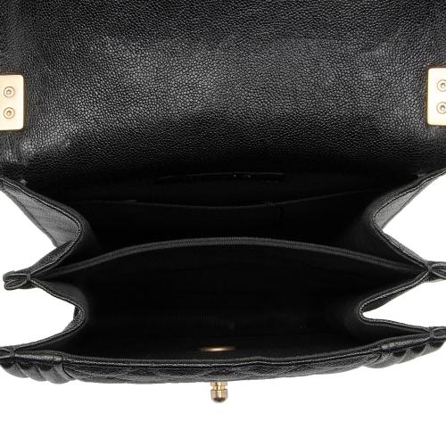 Chanel Caviar Leather N/S Boy Bag