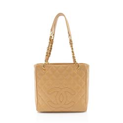 Chanel Caviar Leather Petite Shopping Tote