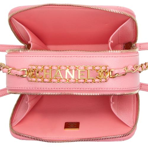 Chanel Caviar Leather Pick Me Up Small Vanity Case