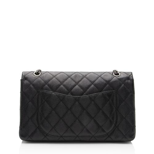 Chanel Caviar Leather Reissue 227 Double Flap Shoulder Bag