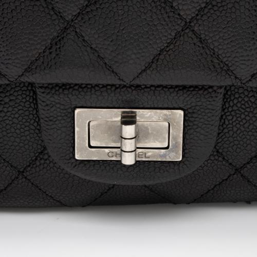 Chanel Caviar Leather Reissue 227 Double Flap Shoulder Bag