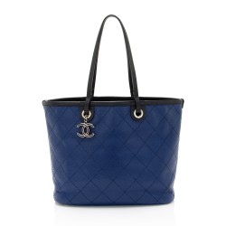 Chanel Caviar Leather Shopping Fever Small Tote