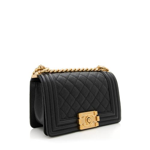 Chanel Caviar Leather Small Boy Bag