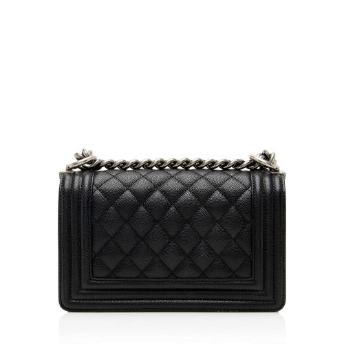 Chanel Caviar Leather Small Boy Bag