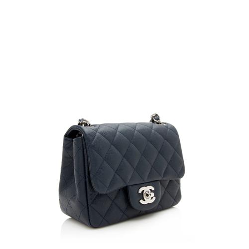 Chanel Caviar Leather Square Mini Flap Bag