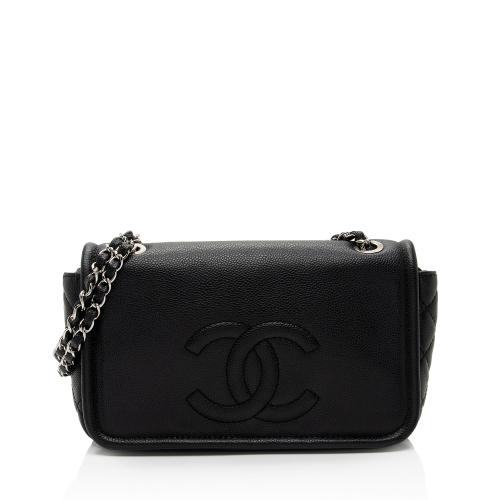 Chanel Caviar Leather Timeless CC Medium Flap Bag