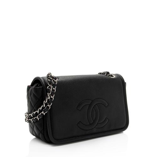 Chanel Caviar Leather Timeless CC Medium Flap Bag