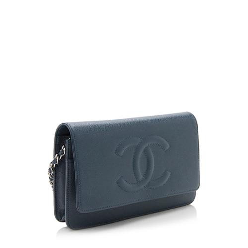 Chanel Caviar Leather Timeless CC Wallet on Chain