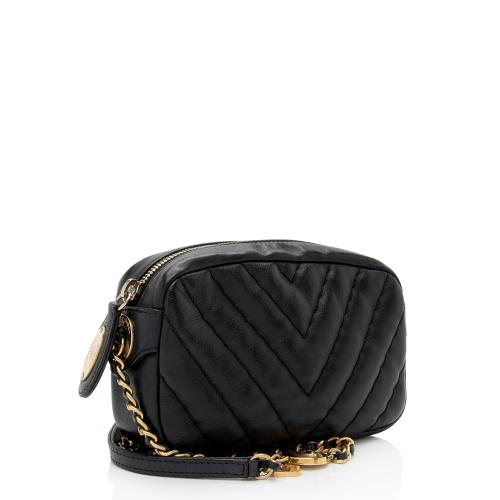 Chanel Chevron Lambskin Medallion Mini Camera Bag