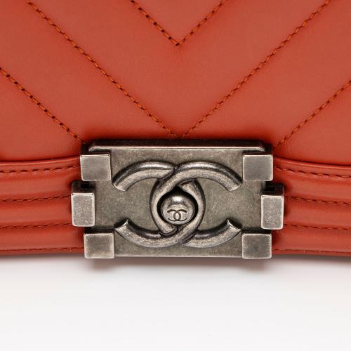 Chanel Chevron Lambskin Old Medium Boy Bag