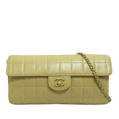 Chanel Choco Bar East West Flap Bag