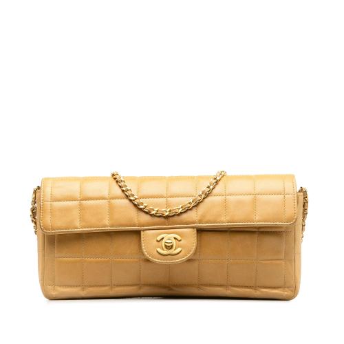 Chanel Choco Bar East West Flap Bag