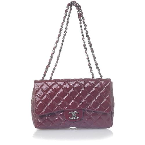 Chanel Classic 2.55 Quilted Burgundy Evening Handbag