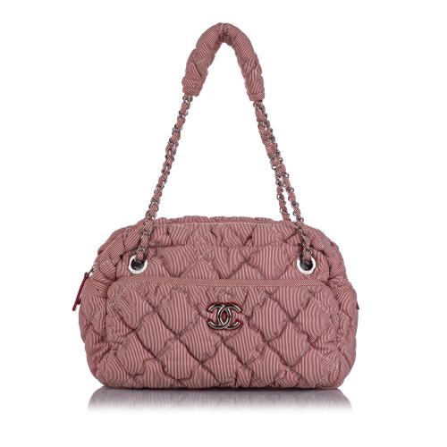 Chanel Classic Bubble Nylon Shoulder Bag