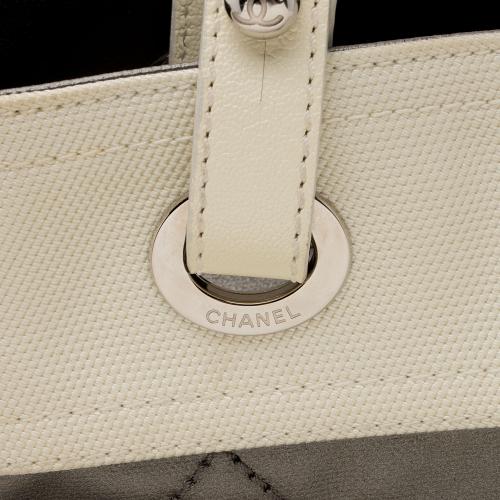 Chanel Coated Canvas Paris Biarritz Small Tote