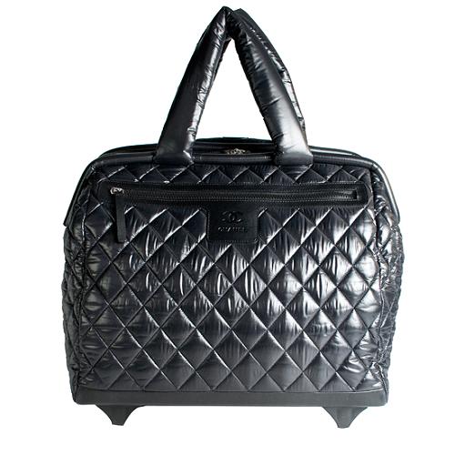 Chanel Coco Cocoon Quilted Nylon Trolley Luggage