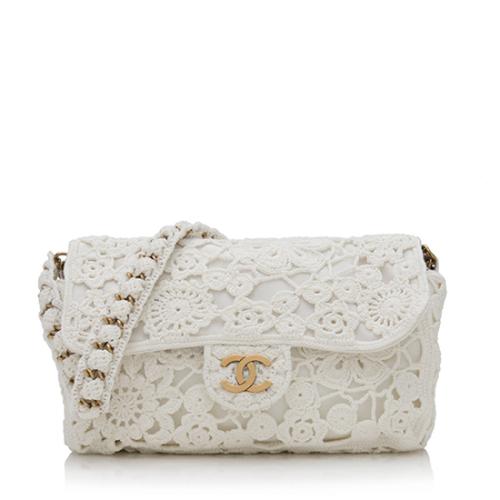 Chanel Crochet Flap Shoulder Bag