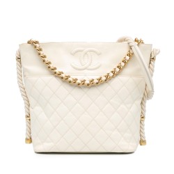 Chanel Crumpled Calfskin En Vogue Rope Satchel