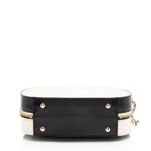 Chanel Crumpled Calfskin Mini Vanity Case Shoulder Bag