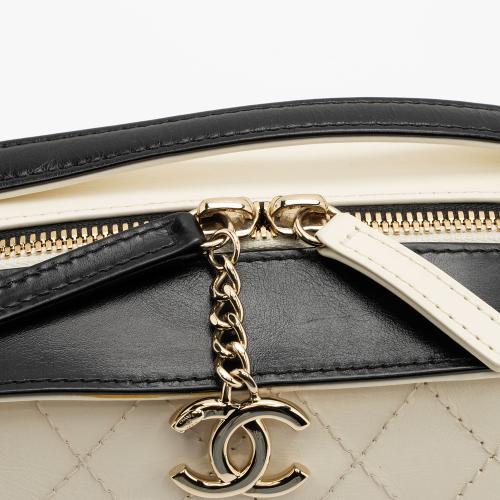 Chanel Crumpled Calfskin Mini Vanity Case Shoulder Bag