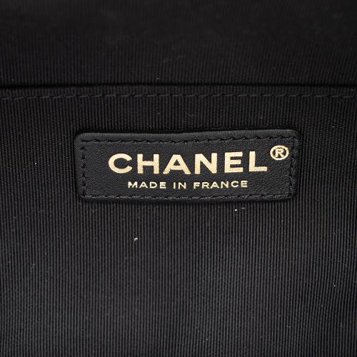 Chanel Crumpled Calfskin Mini Vanity Case Shoulder Bag