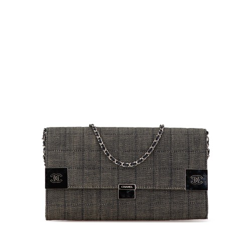 Chanel Denim Choco Bar Chain Flap