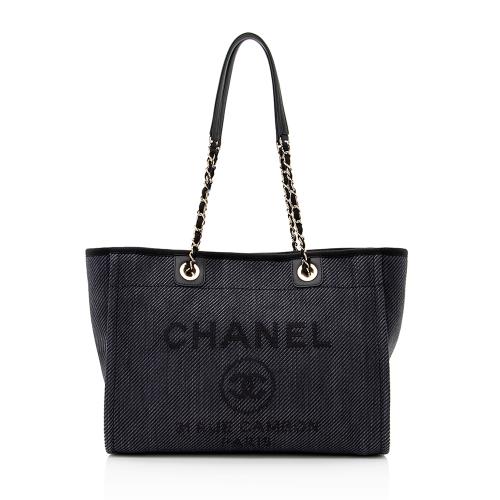 Chanel Woven Straw Deauville Small Tote