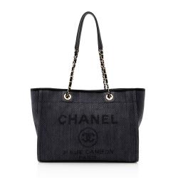 Chanel Woven Straw Deauville Small Tote