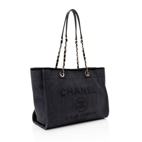 Chanel Woven Straw Deauville Small Tote