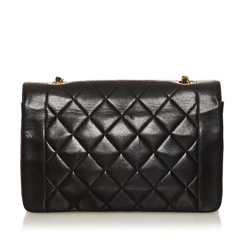 Chanel Diana Lambskin Leather Crossbody Bag