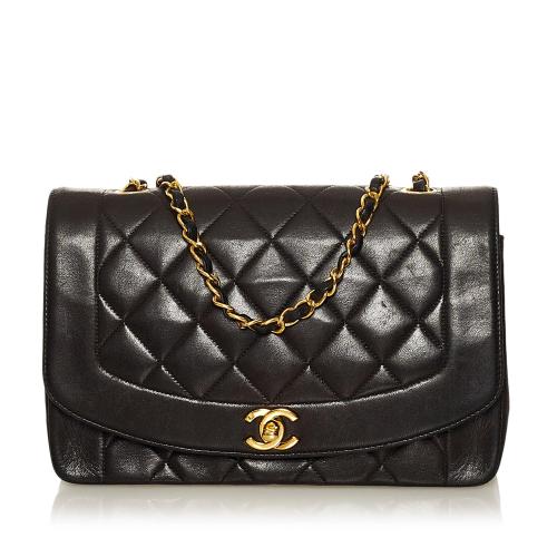 Chanel Diana Lambskin Leather Crossbody Bag