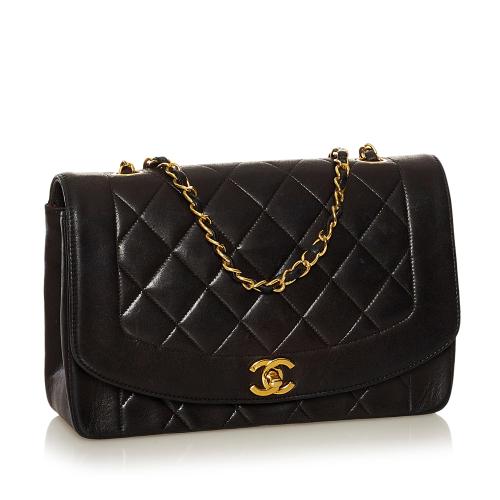 Chanel Diana Lambskin Leather Crossbody Bag