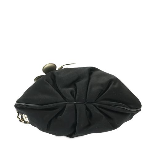 Chanel Four Leaf Clover Satin Clutch