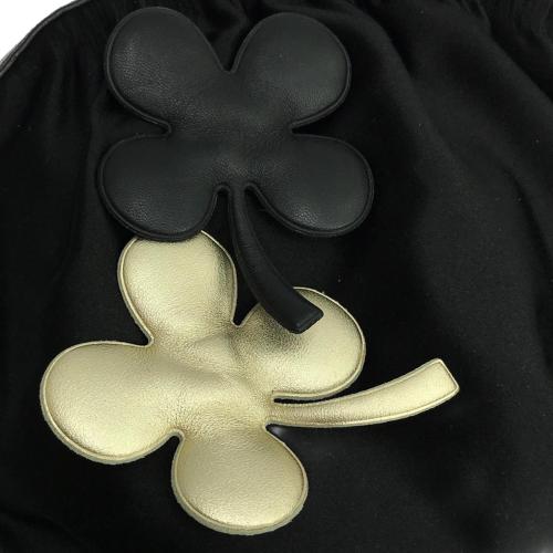 Chanel Four Leaf Clover Satin Clutch