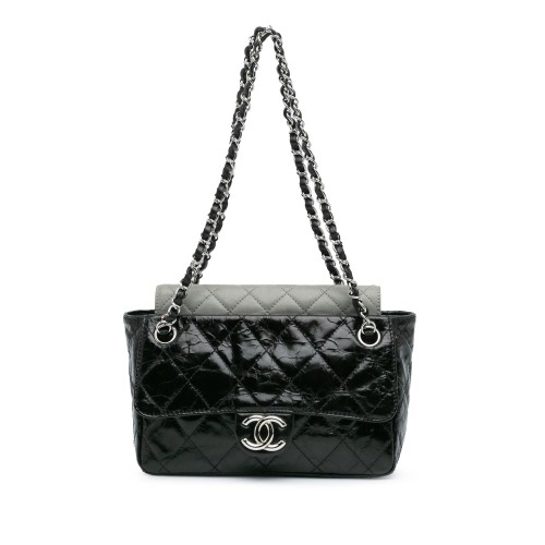 Chanel Glazed Calfskin Iridescent Portobello Flap