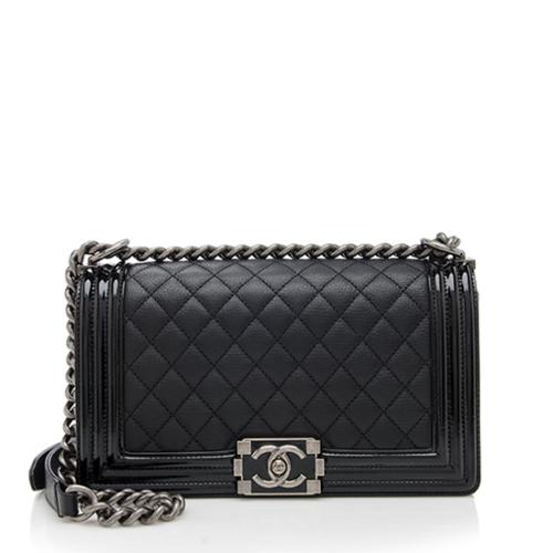 Chanel Goatskin Medium Boy Bag