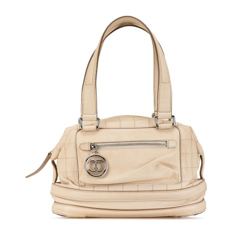 Chanel Goatskin Square Stitch Essential Bowler