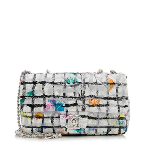 Chanel Calfskin Graffiti Mini Flap Bag