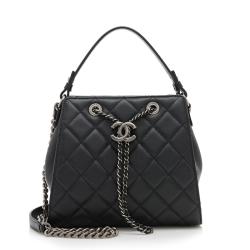 Chanel Grained Calfskin CC Small Bucket Bag