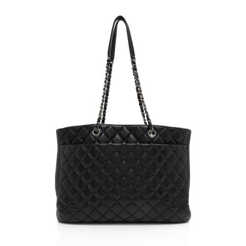 Chanel Grained Calfskin CC Large Shopping Tote 