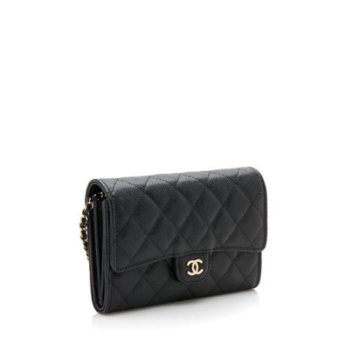 Chanel Grained Calfskin Classic Clutch on Chain