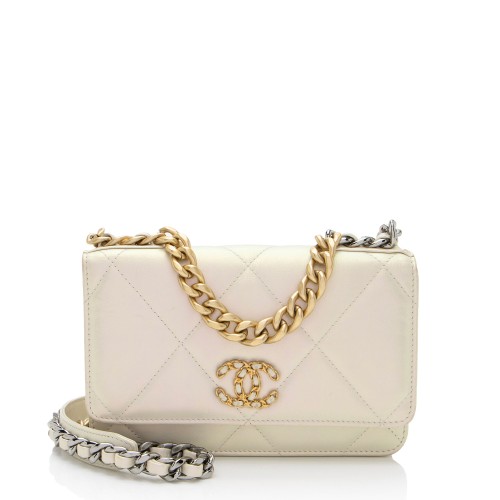 Chanel Iridescent Lambskin 19 Wallet on Chain