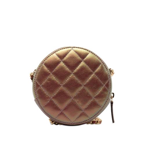 Chanel Iridescent Lambskin Round Crossbody