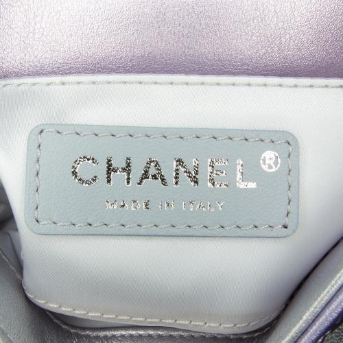 Chanel Iridescent Lambskin Wristlet Clutch Bag