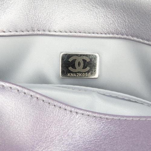 Chanel Iridescent Lambskin Wristlet Clutch Bag