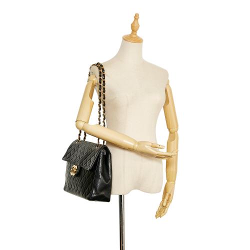 Chanel Jumbo Classic Lambskin Maxi Single Flap Bag