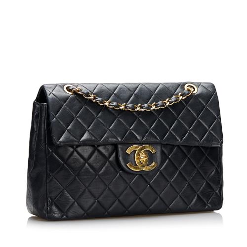 Chanel Jumbo Classic Lambskin Maxi Single Flap Bag