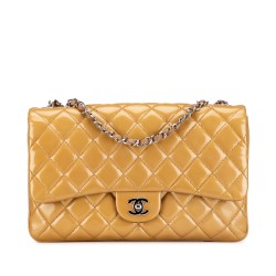 Chanel Jumbo Classic Patent 3 Compartment Flap